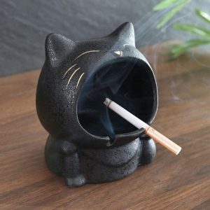 Aschenbecher Katze