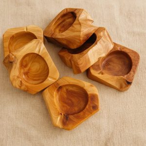 Aschenbecher aus Holz