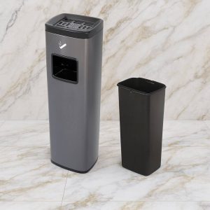 Standaschenbecher mit Mülleimer
