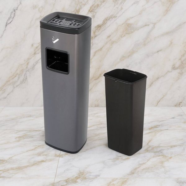 Standaschenbecher mit Mülleimer