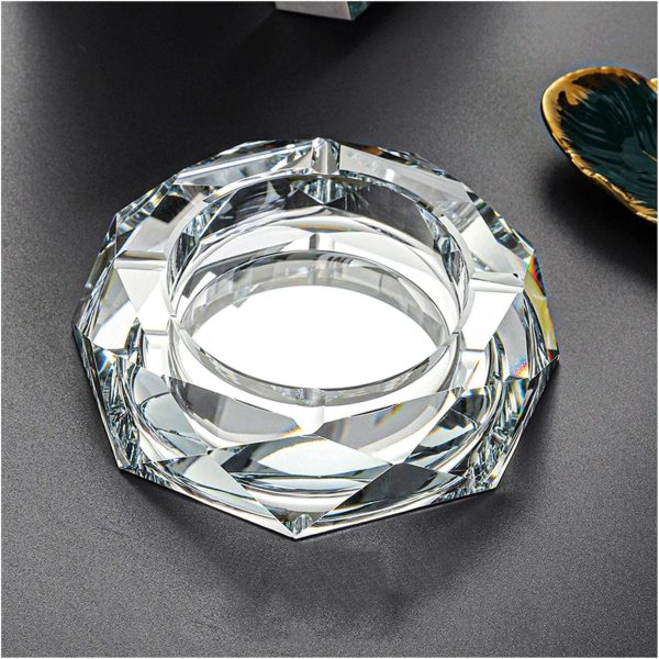 Aschenbecher Glas 14 cm