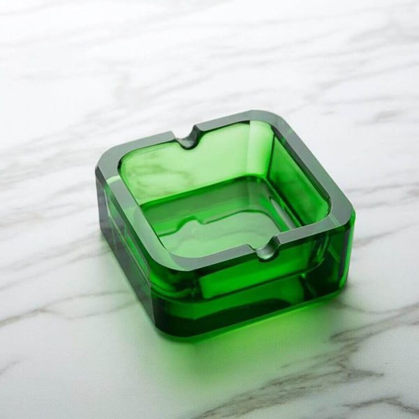 Aschenbecher Glas Grün