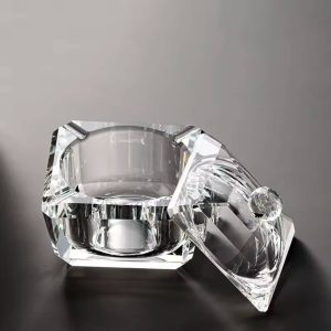 Aschenbecher Glas mit Deckel
