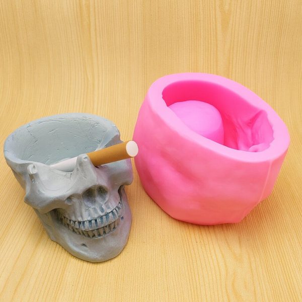 Totenkopf Aschenbecher Silikonform