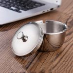 Aschenbecher mit Deckel Wandmontage