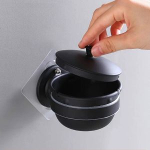Edelstahl Aschenbecher Wandmontage