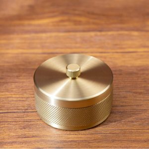 Messing Aschenbecher mit Deckel