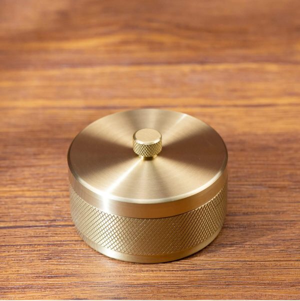 Messing Aschenbecher mit Deckel