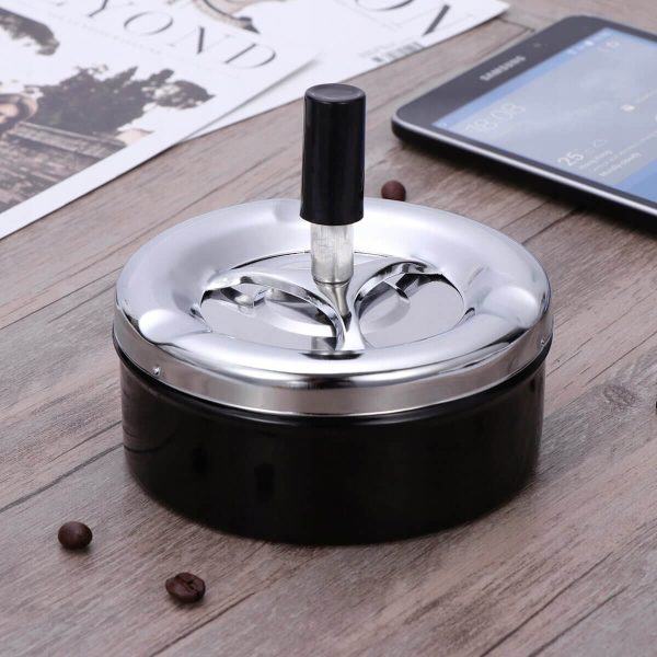 Retro Aschenbecher mit Deckel