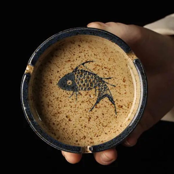 Aschenbecher Keramik Fisch