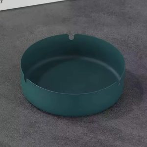 Aschenbecher Edelstahl grün