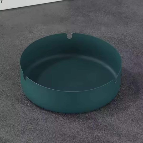 Aschenbecher Edelstahl grün