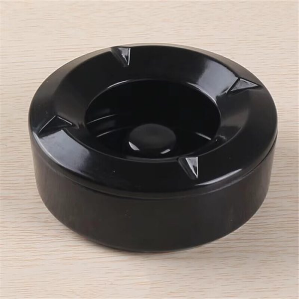 Aschenbecher Kunststoff Schwarz