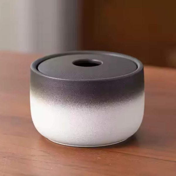 Aschenbecher Schwarz Weiß