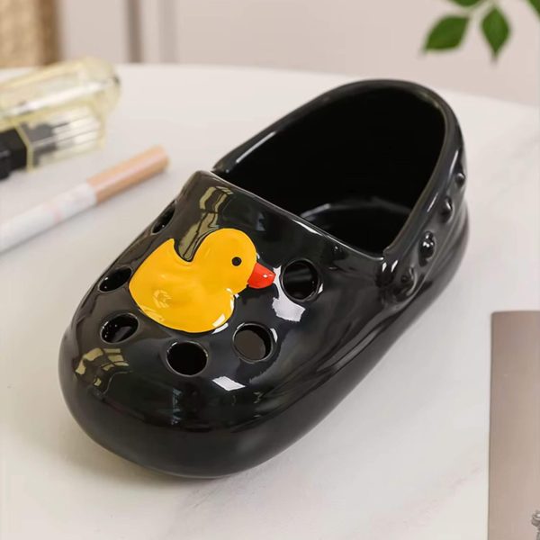 Croc Aschenbecher schwarz
