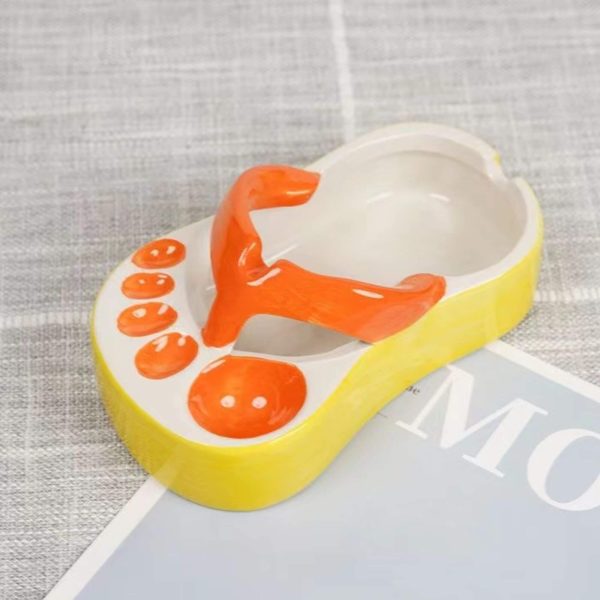 Flip-Flop-Aschenbecher in Orange