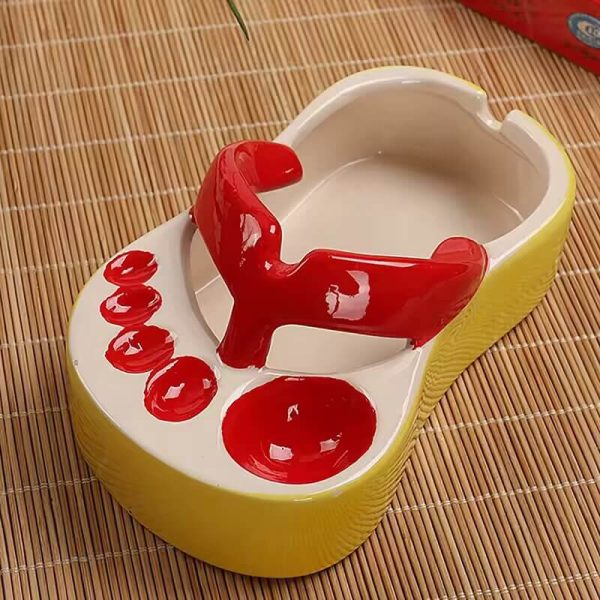 Flip-Flop-Aschenbecher in Rot