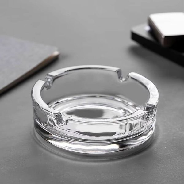 Glas Aschenbecher Rund