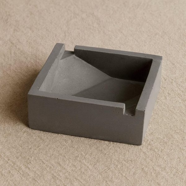 Aschenbecher Beton Quadratisch Groß