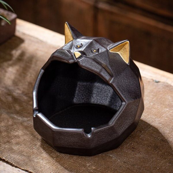 Aschenbecher Katze Origami