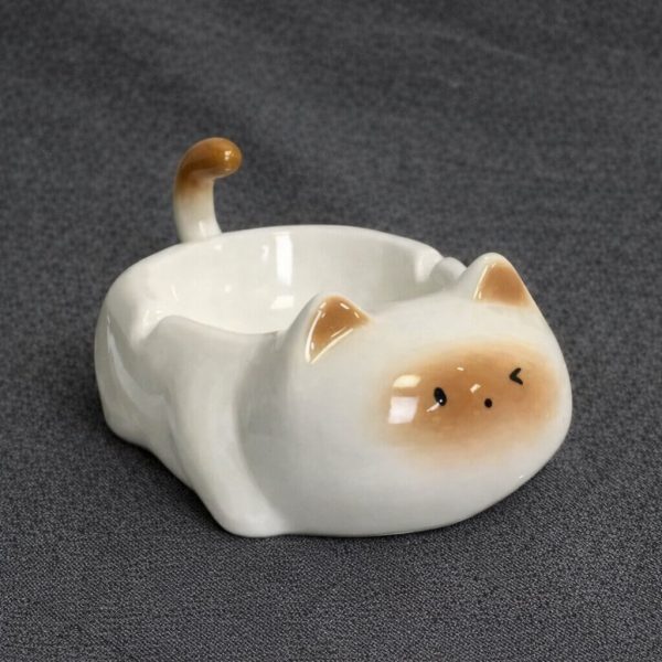 Aschenbecher Katzenmotiv