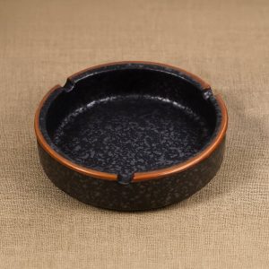 Aschenbecher Keramik Schwarz