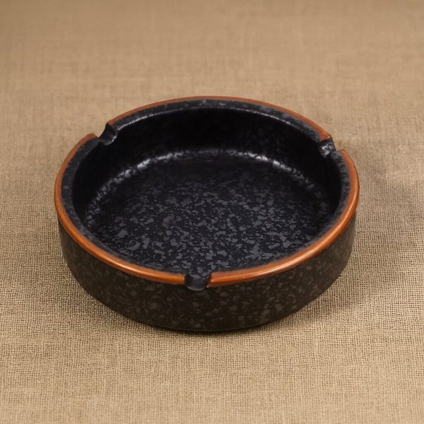 Aschenbecher Keramik Schwarz