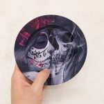 Aschenbecher Totenkopf Metall