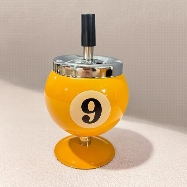 Billard Aschenbecher Gelb