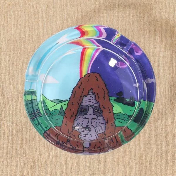 Glas Aschenbecher Bigfoot