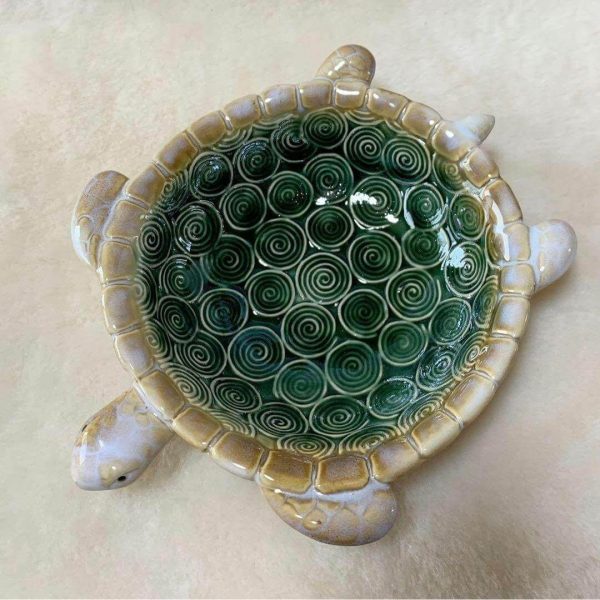 Schildkröten Aschenbecher aus Keramik