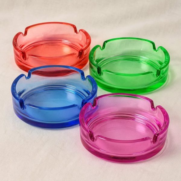 Aschenbecher glas bunt
