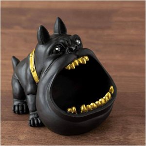 Aschenbecher Hund schwarz